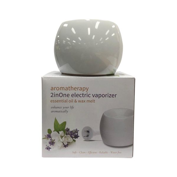 Aromamatic Vapouriser Electric Coral Shape White (2inOne)_media-01