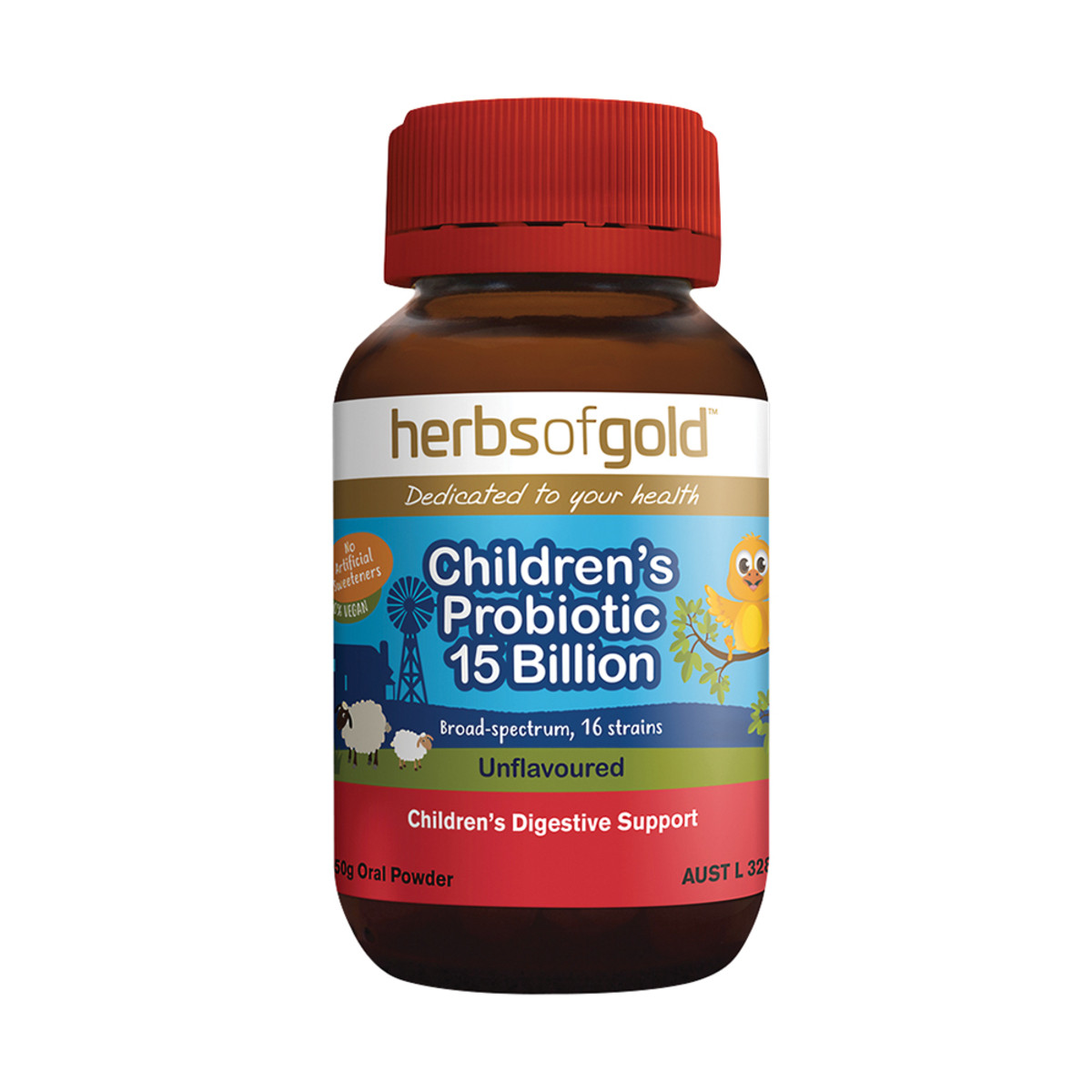 Herbs of Gold Childrens Probiotic 15 Billion Unflavoured 50g_media-01