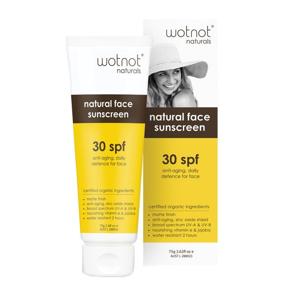 Wotnot Natural Sunscreen Face SPF 30 (Anti Aging Daily Defence) 75g_media-01