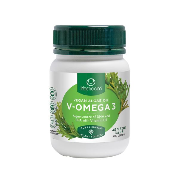 LifeStream V Omega 3 (Algae Source DHA EPA and Vit D3) 45vc_media-01