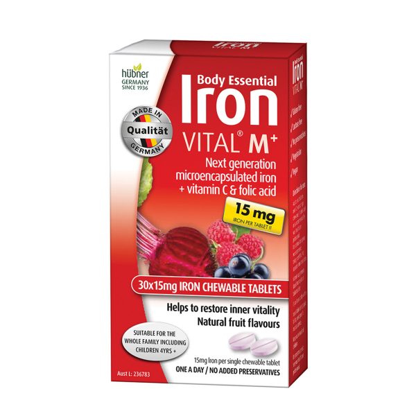 Silicea Body Essentials Iron VITAL M (15mg) Chewable 30t_Media-01