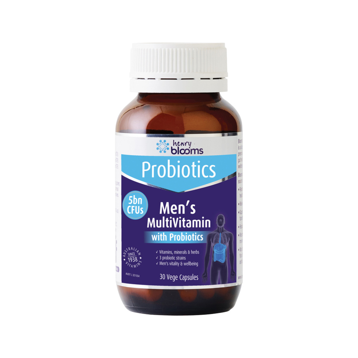 Blooms Probiotic MutiVitamin with Probiotics Mens 30vc_media-01