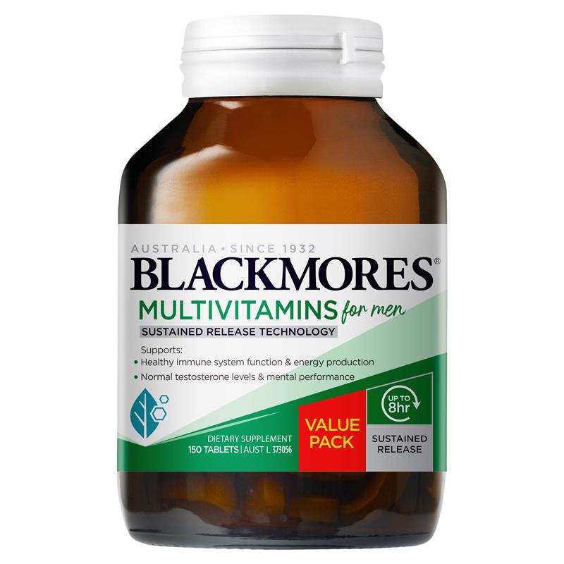 Blackmores Multivitamin For Men Sustained Release 150 Tablets-01