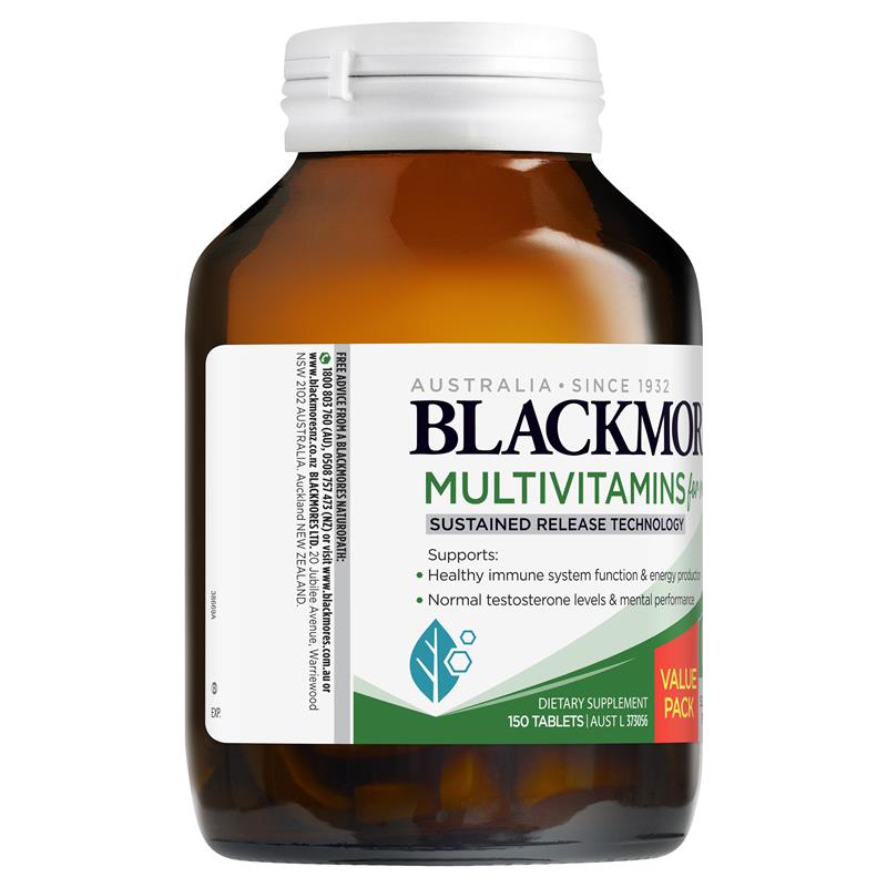 Blackmores Multivitamin For Men Sustained Release 150 Tablets-03